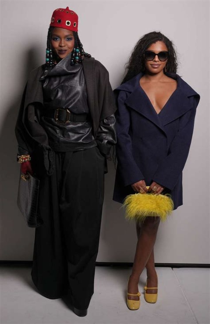 Lauryn Hill, Selah Marley. Singer Lauryn Hill, left, and daughter Selah Marley attend the Saint Laurent Spring/Summer 2019 Menswear Collection at Liberty State Park, in Jersey City, N.J Saint Laurent Spring/Summer 2019 Menswear Collection, Jersey City, USA - 06 Jun 2018