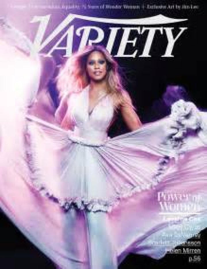 Laverne Cox Variety and Women in Film Pre-Emmy Party, Arrivals, Los Angeles, USA - 15 Sep 2018 Variety Women in Film WEARING CUSTOM MICHAEL COSTELLO