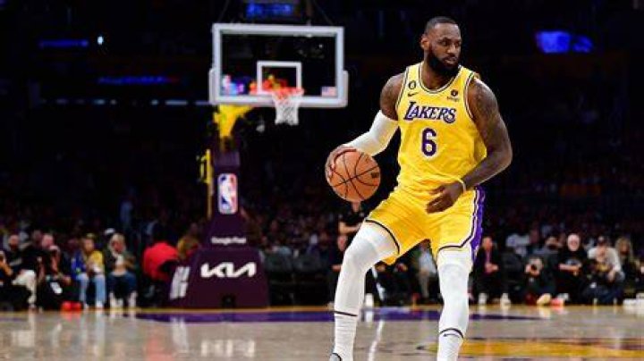 LeBron James on the basketball court