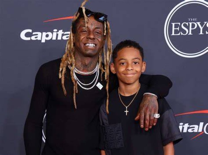 Lil Wayne & Son At the 2022 ESPY Awards