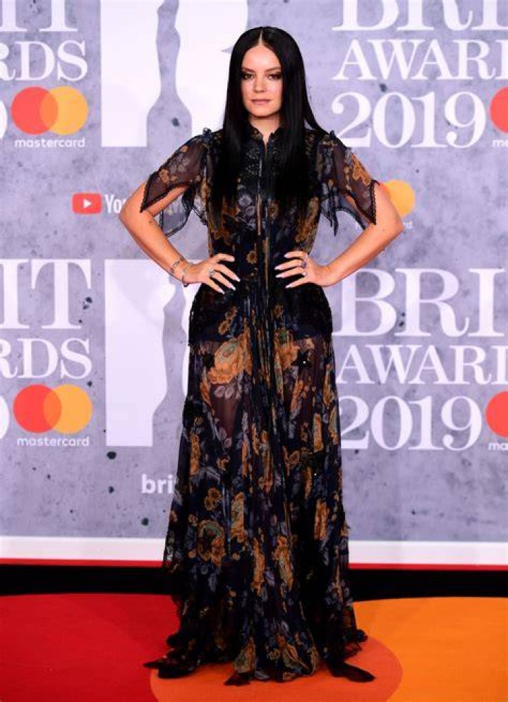 Lily Allen At The BRIT Awards