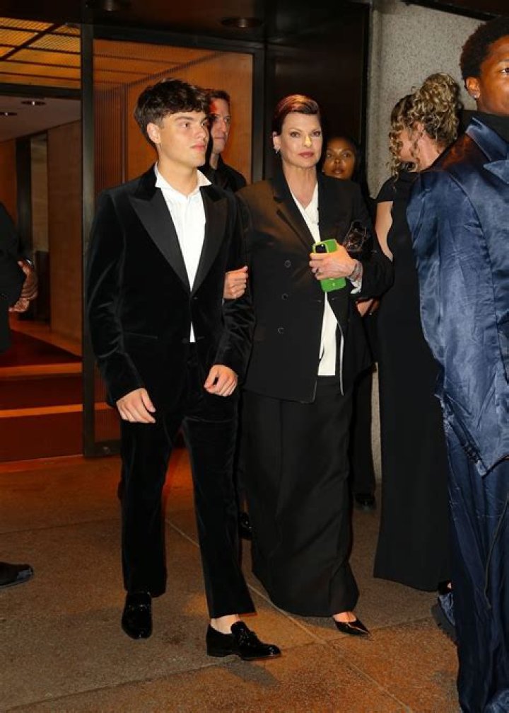 Linda Evangelista & Her Son