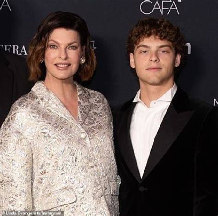 Linda Evangelista & Son Augustine On A Boat