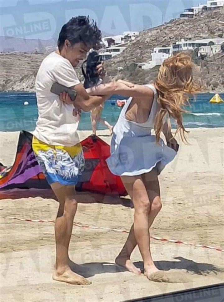Lindsay Lohan Egor Tarabasov Fighting