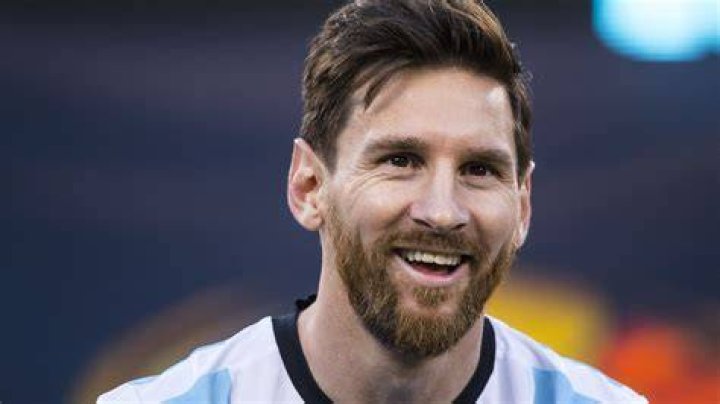 Lionel Messi smiling
