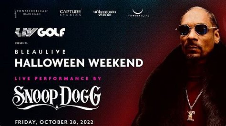 LIV Golf Presents Halloween Weekend in Partnership with BleauLive, Capture Studios, Unkommon Events and VIP Nightlife with Snoop Dogg