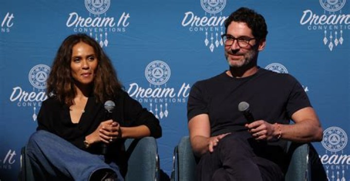LUCIFER (L to R) LESLEY-ANN BRANDT as MAZE and TOM ELLIS as LUCIFER MORNINGSTAR in episode 108 of LUCIFER Cr. JOHN P. FLEENOR/NETFLIX &copy; 2020