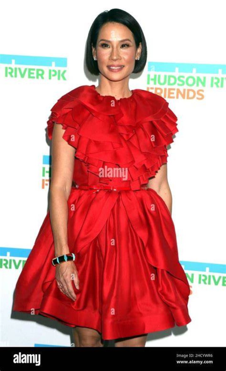 Lucy Liu Hudson River Park Gala, Arrivals, New York, USA - 17 Oct 2019 Wearing Greta Constantine