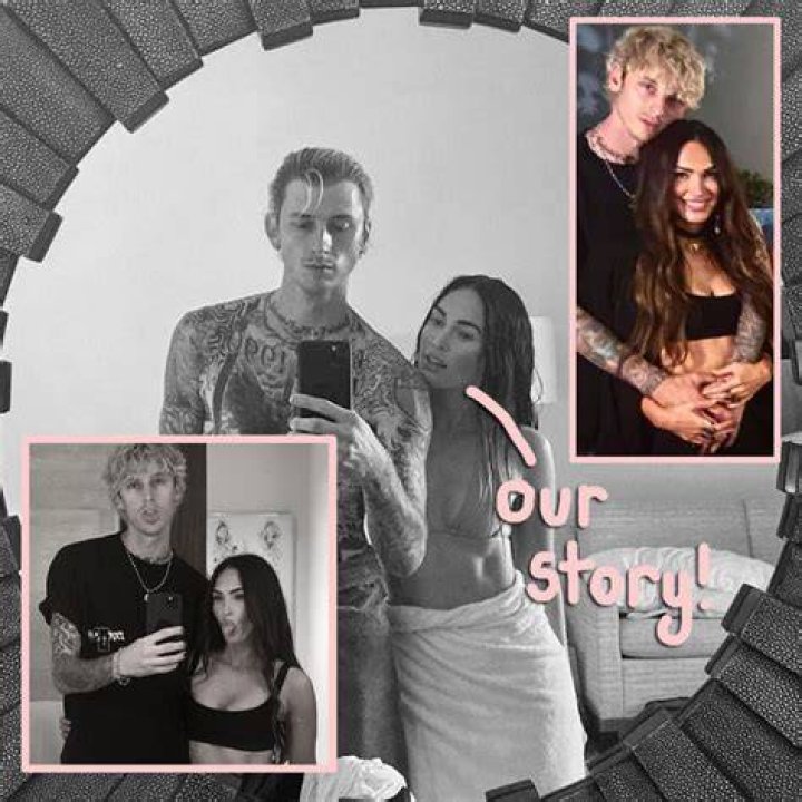 Machine Gun Kelly & Megan Fox are both seen leaving a celebration dinner of his new album &ldquo; Tickets to my downfall &ldquo; at The Dream Hotel. 24 Sep 2020 Pictured: Machine Gun Kelly & Megan Fox. Photo credit: iamKevinWong.com / MEGA TheMegaAgency.com +1 888 505 6342 (Mega Agency TagID: MEGA703104_004.jpg) [Photo via Mega Agency]