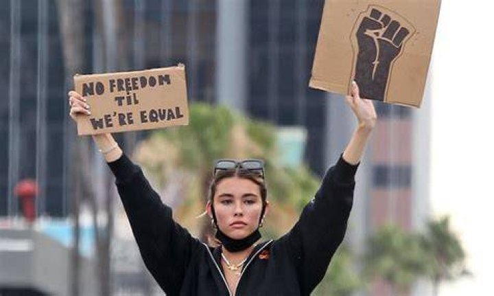 Madison Beer Protesting for Black Live Matters