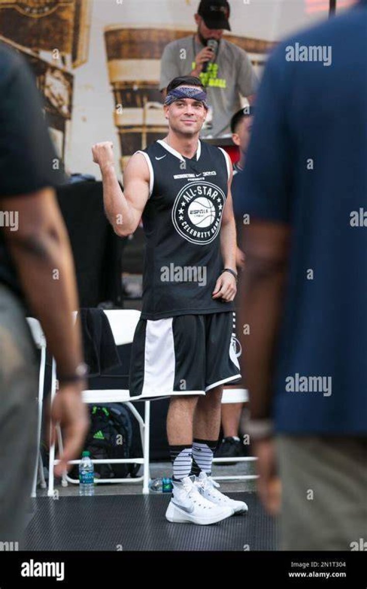 Mark Salling attends the Nike Basketball 3ON3 Tournament - ESPNLA 710 All-Star Celebrity Game held at L.A. LIVE's Microsoft Square, in Los Angeles Nike Basketball 3ON3 Tournament - ESPNLA 710 All-Star Celebrity Game, Los Angeles, USA