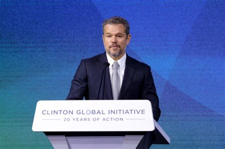 Matt Damon speaks during a press conference for "Suburbicon" on day 4 of the Toronto International Film Festival at the TIFF Bell Lightbox, in Toronto 2017 TIFF - "Suburbicon" Press Conference, Toronto, Canada - 10 Sep 2017