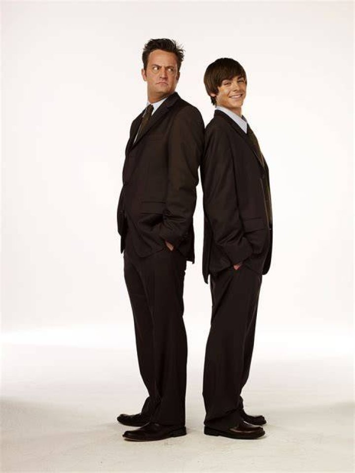 Matthew Perry and Zac Efron behind the scenes of '17 Again'