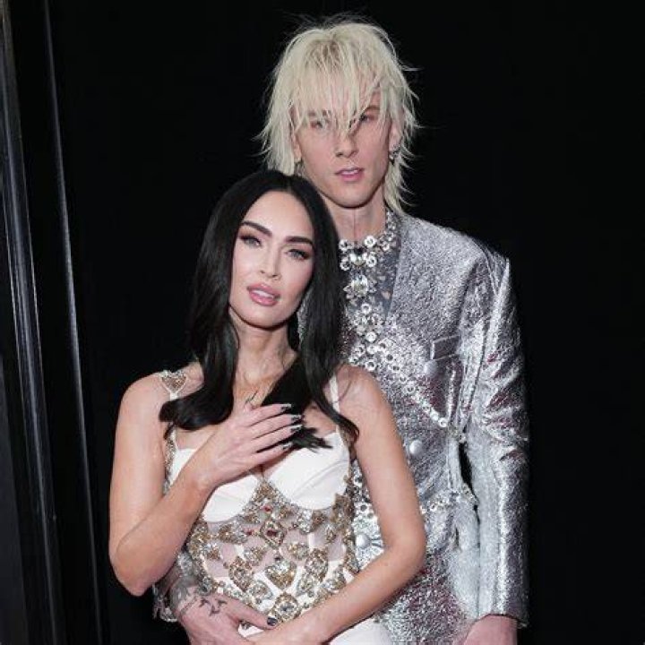 Megan Fox, left, and Machine Gun Kelly arrive at the MTV Video Music Awards at Barclays Center, in New York 2021 MTV Video Music Awards - Arrivals, New York, United States - 12 Sep 2021