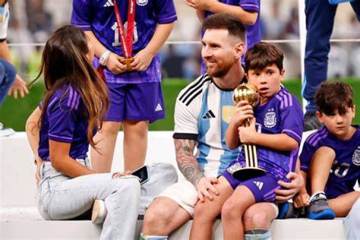 Messi and His Family Celebrate