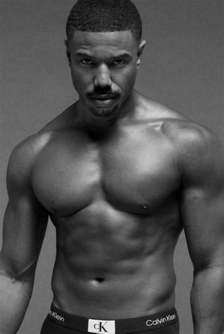 Michael B. Jordan poses in Calvin Klein underwear