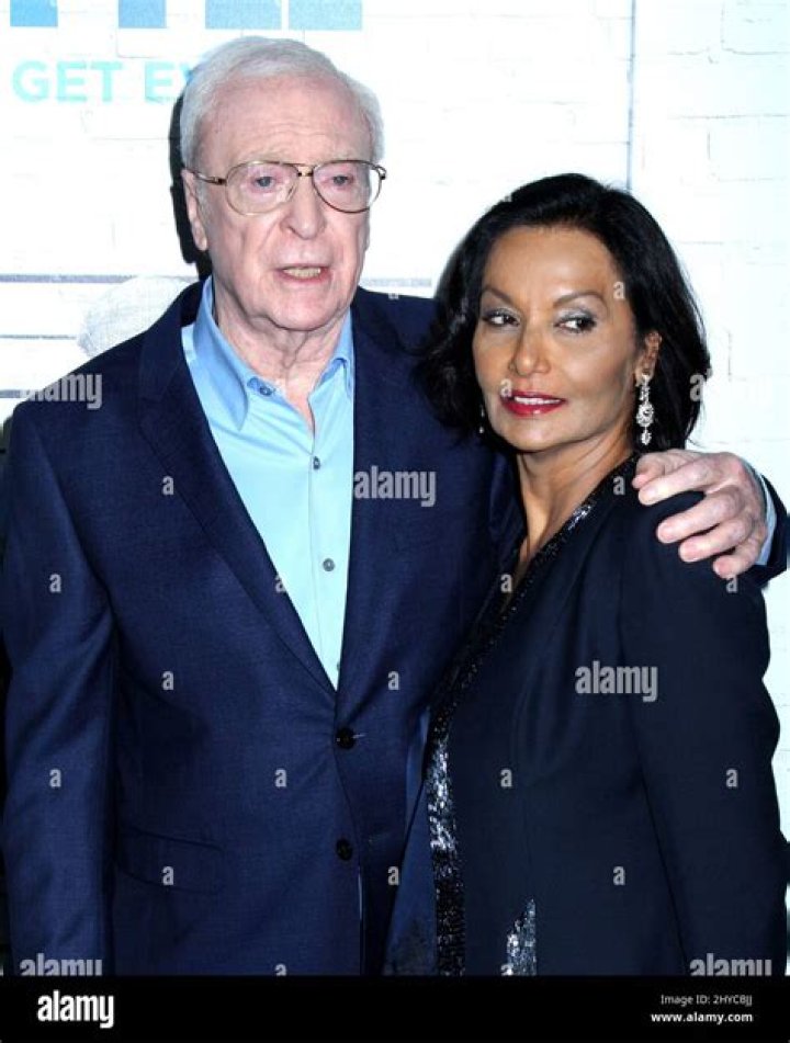 Michael Caine & Wife Shakira At The 2003 Golden Globes