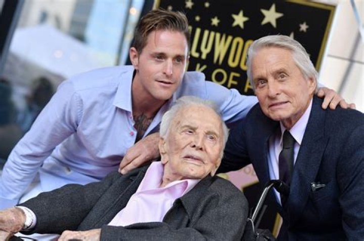 Michael Douglas With Kirk & Cameron Douglas In 2018