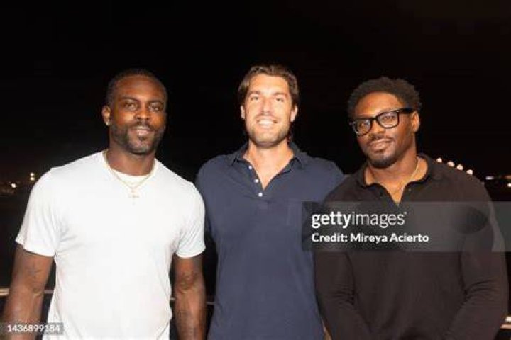 Michael Vick and Julius Jones attend Ahoy Club x Sip Chann&eacute; Monaco Megayacht Experience on CORAL OCEAN