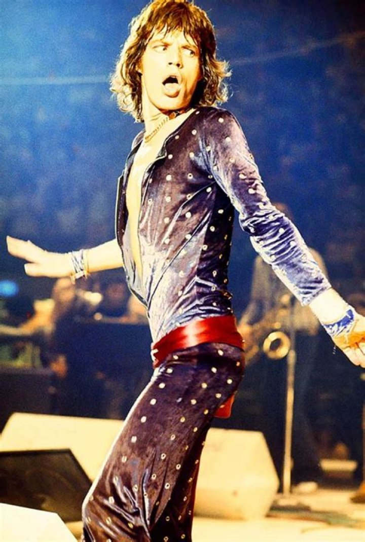 Mick Jagger On Stage In 1976