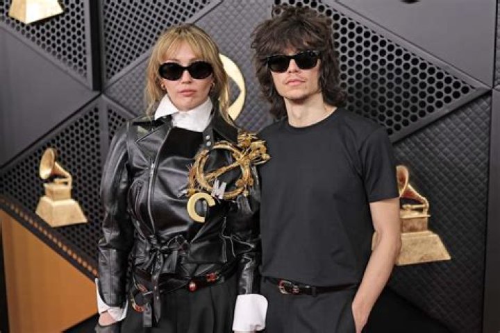 Miley Cyrus and Maxx MorandoVersace show, Front Row, Fall Winter 2023, Los Angeles, California, USA - 09 Mar 2023