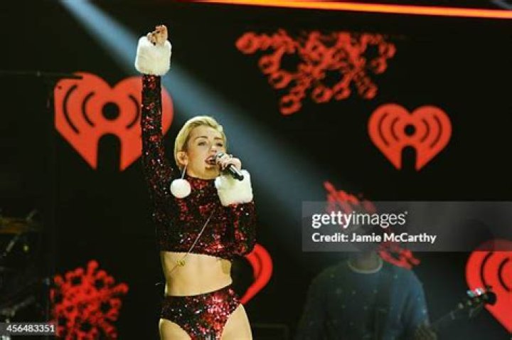 Miley Cyrus Z100 Jingle Ball, New York, America - 13 Dec 2013
