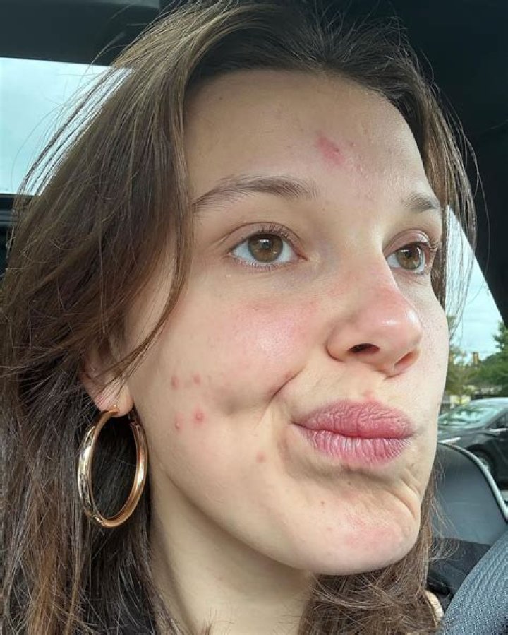 Millie Bobby Brown makeup-free