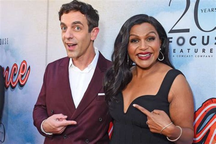 Mindy Kaling, left, and B.J. Novak arrives at the Vanity Fair Oscar Party, in Beverly Hills, Calif 89th Academy Awards - Vanity Fair Oscar Party, Beverly Hills, USA - 26 Feb 2017