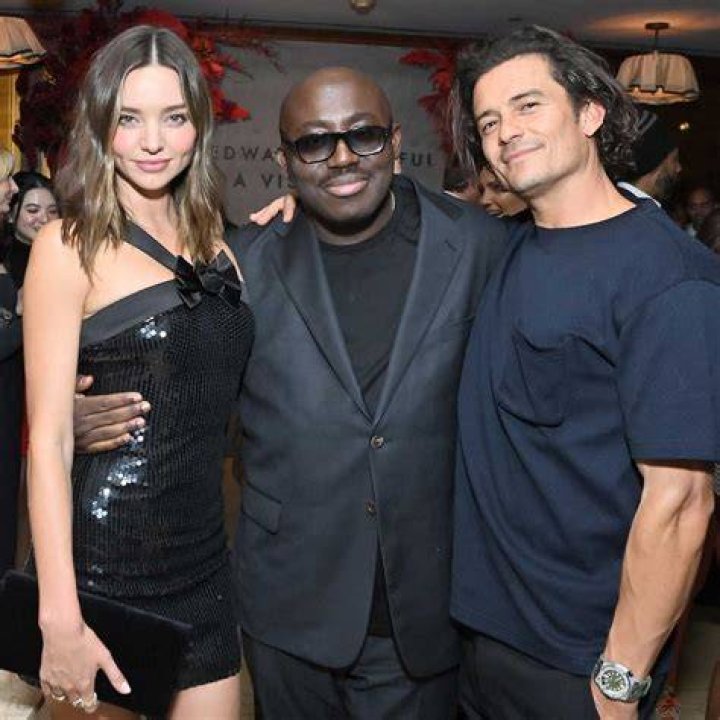 Miranda Kerr (L) and Orlando Bloom attend Vanity Fair's 19th annual Oscars party at the Sunset Tower Hotel. 2013 Vanity Fair Oscars Party, West Hollywood