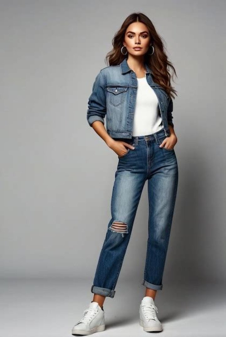 Models Wearing Denim: Photos
