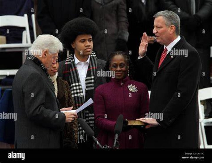 New York Mayor Bill de Blasio makes an announcement of a crackdown against parking placard abuse at the Chinatown Senior Citizen Center in New York. Parking Placard Abuse press conference, New York, USA - 21 Feb 2019