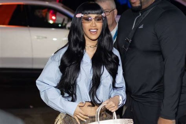 New York, NY - *EXCLUSIVE* - Cardi B, rapper, shines in a yellow dress with her adorable kids and her mother at Cipriani Downtown. She even later posted on Instagram, "'I Birth My Best Friends" Pictured: Cardi B BACKGRID USA 15 MAY 2023 BYLINE MUST READ: @TheHapaBlonde / BACKGRID USA: +1 310 798 9111 / UK: +44 208 344 2007 / *UK Clients - Pictures Containing Children Please Pixelate Face Prior To Publication*