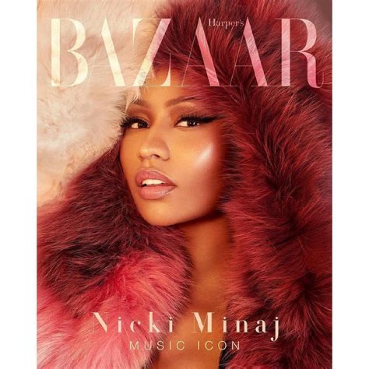 Nicki Minaj Harper's Bazaar ICONS party, Inside, Spring Summer 2019, New York Fashion Week, USA - 07 Sep 2018 WEARING ALEXANDRE VAUTHIER SAME OUTFIT AS CATWALK MODEL *9731928x