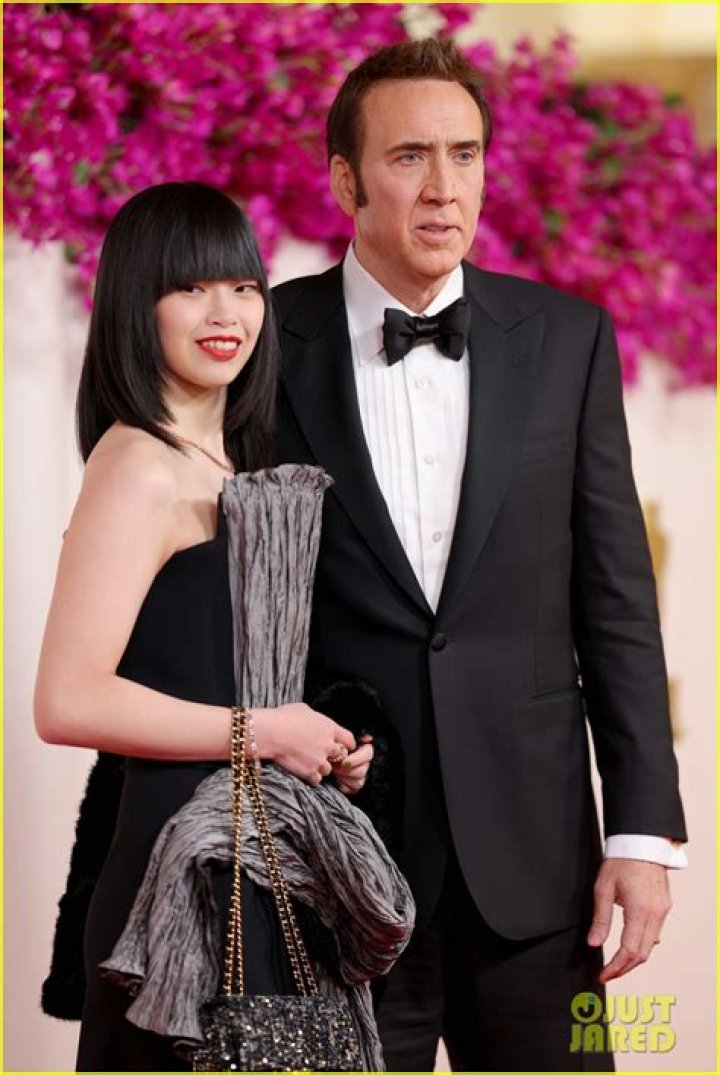 Nicolas Cage and Riko Shibata arrive on the red carpet at the premiere of Universal Pictures' "Renfield" at Museum of Modern Art on March 28, 2023 in New York City. Renfield Premiere, New York, United States - 28 Mar 2023