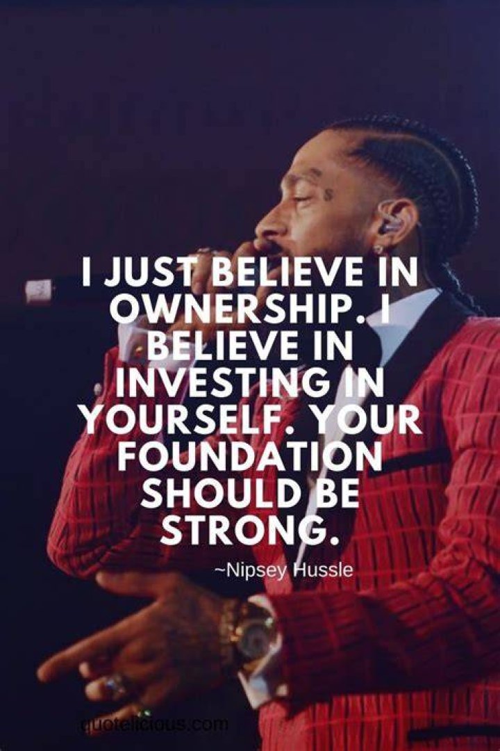 On Nipsey Hussle Inspiring HIm To Pursue His Music Career