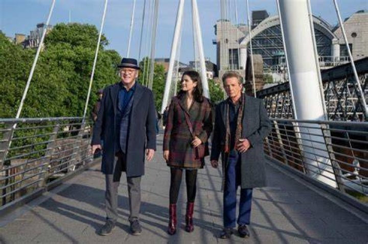 ONLY MURDERS IN THE BUILDING, from left: Selena Gomez, Martin Short, Steve Martin, &lsquo;Hello Darkness', (Season 2, ep. 208, aired Aug. 9, 2022). photo: Craig Blankenhorn / &copy;Hulu / Courtesy Everett Collection