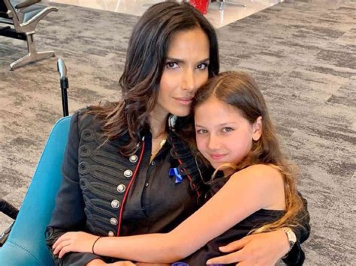 Padma Lakshmi and her daughter at the 2023 Blossom Ball