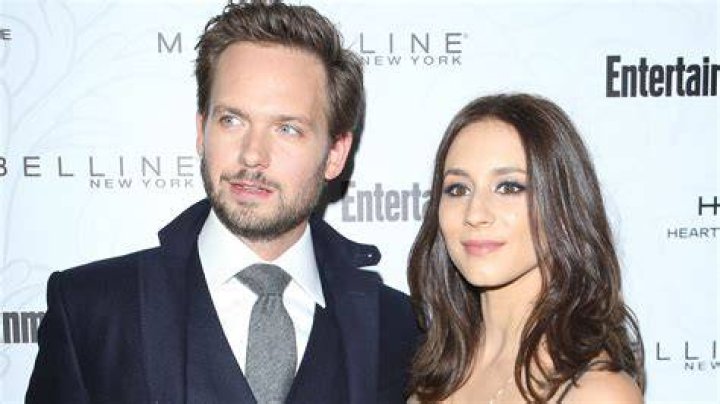 Patrick J. Adams and wife Troian Bellisario The wedding of Prince Harry and Meghan Markle, Pre-Ceremony, Windsor, Berkshire, UK - 19 May 2018 TROIAN BELLISARIO WEARING TEMPERLEY LONDON