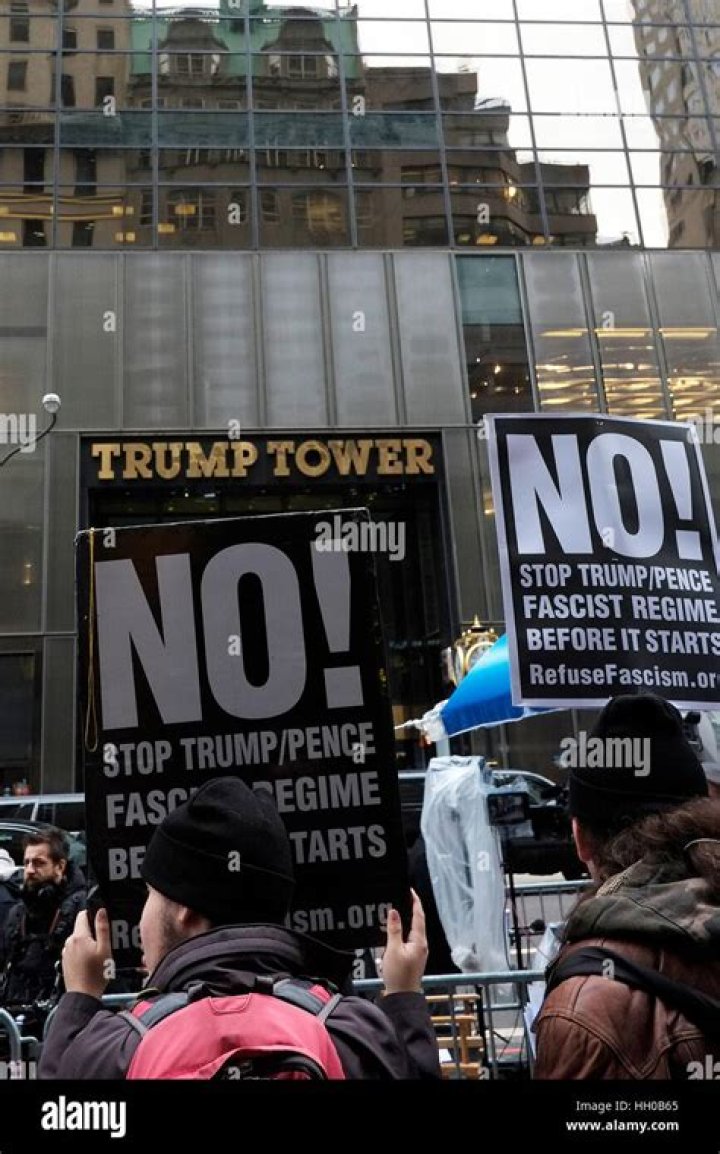 People protest outside Trump Tower after US President Donald J. Trump announced the plan to rescind the DACA program in New York, New York, USA, 05 September 2017. President Donald Trump has decided to end the Obama-era program that grants work permits to undocumented immigrants who arrived in the country as children. DACA protest in New York, USA - 05 Sep 2017