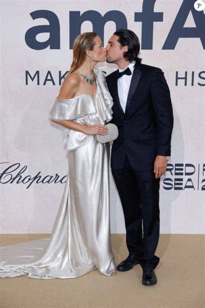 Petra Nemcova and Benjamin Larretche are all smiles