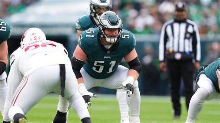 Philadelphia Eagles' Jason Kelce walks to the field during NFL divisional round playoff football game, in Philadelphia Giants Eagles Football, Philadelphia, United States - 21 Jan 2023