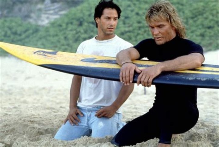POINT BREAK, Patrick Swayze, Keanu Reeves, 1991, TM and Copyright (c)20th Century Fox Film Corp. All rights reserved.