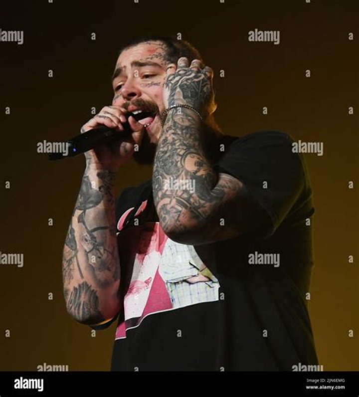 Post Malone performs during the Formula 1 Miami Grand Prix Kick Off Concert at Hard Rock Live Formula 1 Miami Grand Prix Kick Off Concert at Hard Rock Live, Seminole Hard Rock Hotel and Casino, Hollywood, Florida, USA - 06 May 2022
