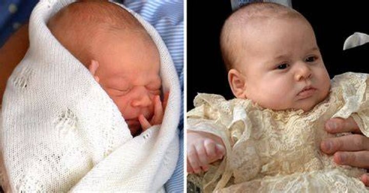 Prince George as a newborn