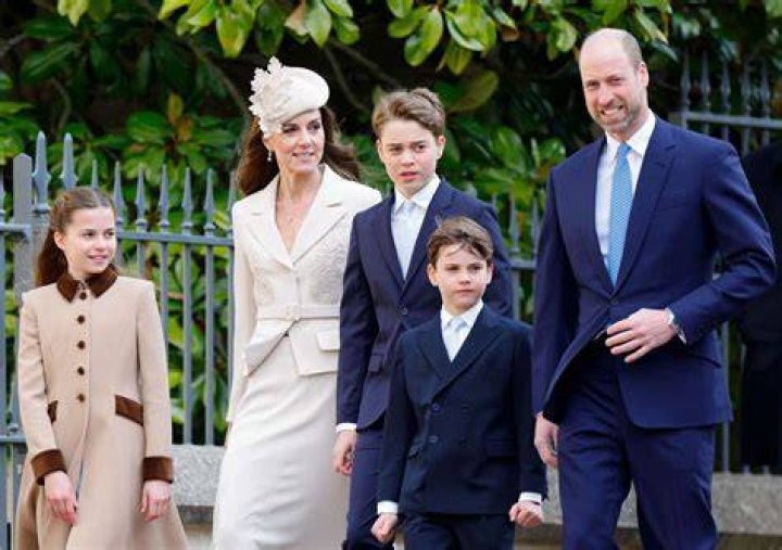 Prince George, Prince William, Princess Kate, Prince Louis and Princess Charlotte