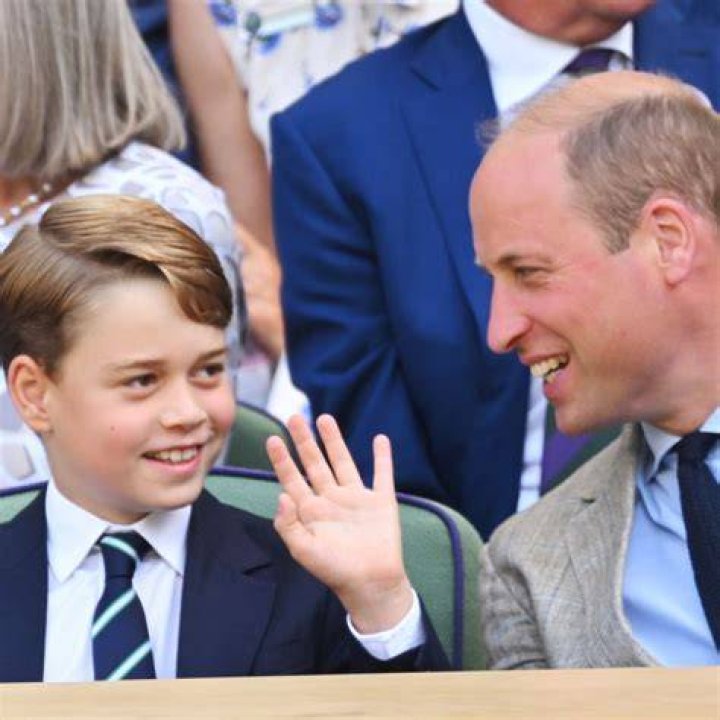 Prince William takes Prince George to school