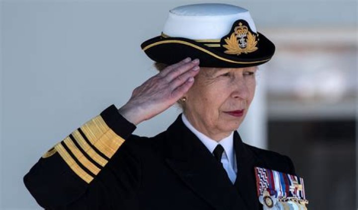 Princess Anne In Her Military Dress
