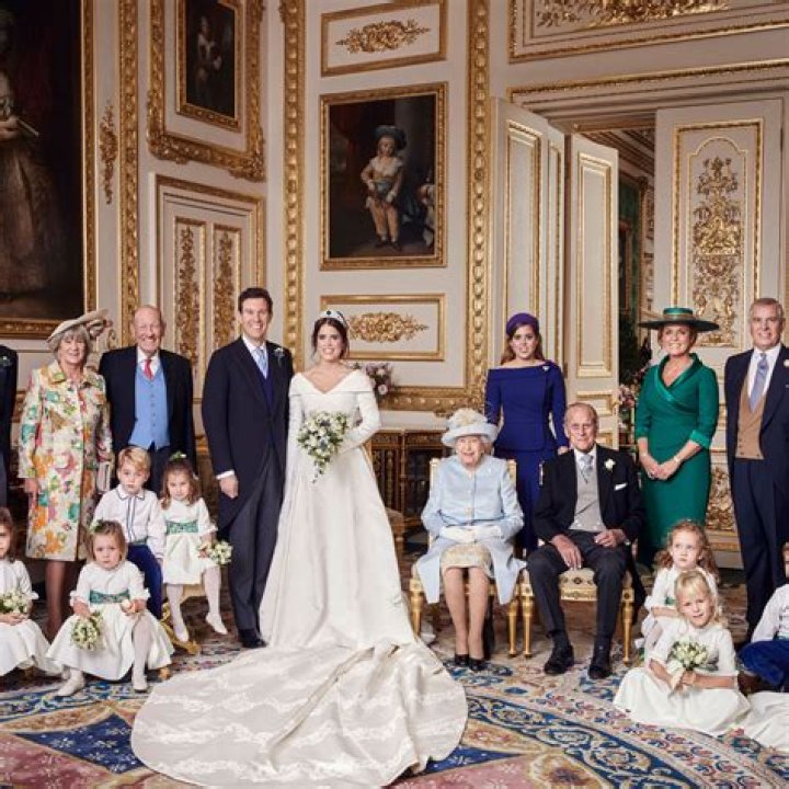 Princess Charlotte at the wedding of Princess Eugenie