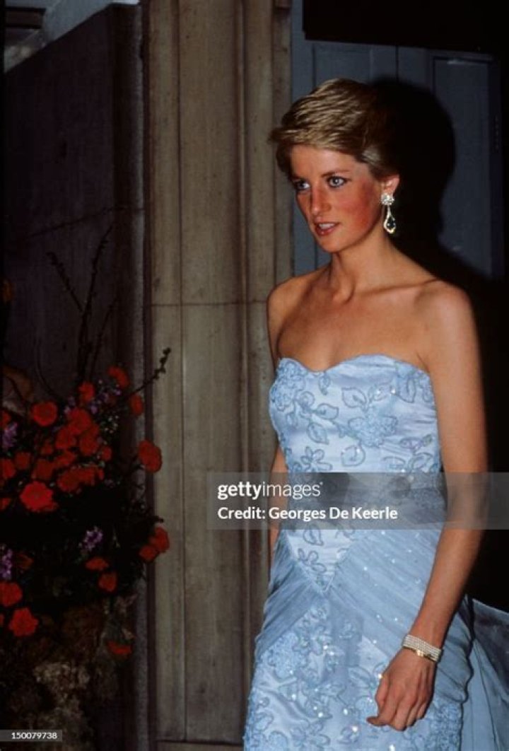 Princess Diana In Blue Lace