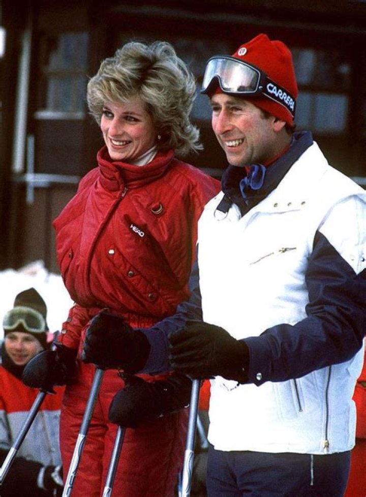 Princess Diana Skiing With Prince Harry And Prince William